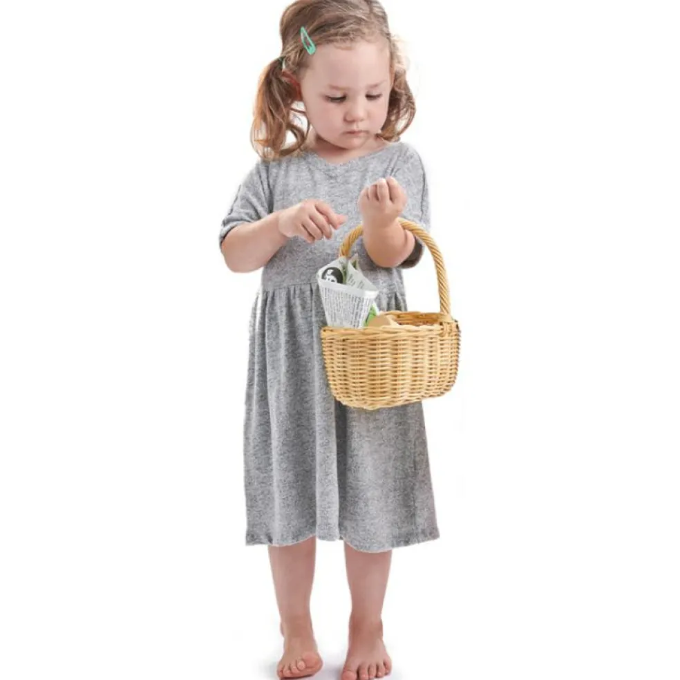 Panier jour de marché en bois