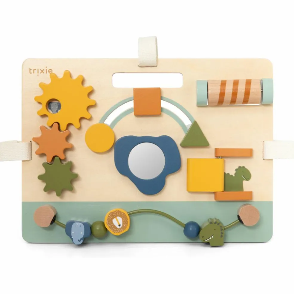 Panneau d'activités en bois Mrs. Elephant