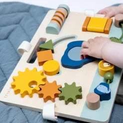 Panneau d'activités en bois Mrs. Elephant