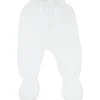 Pantalon en maille Blanc (0-1 mois)