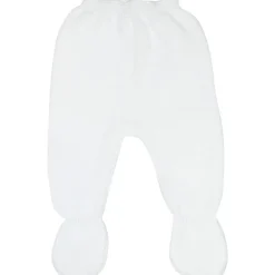 Pantalon en maille Blanc (0-1 mois)