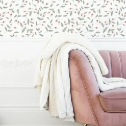 Papier peint Boutons de fleurs (50 cm x 10 m)