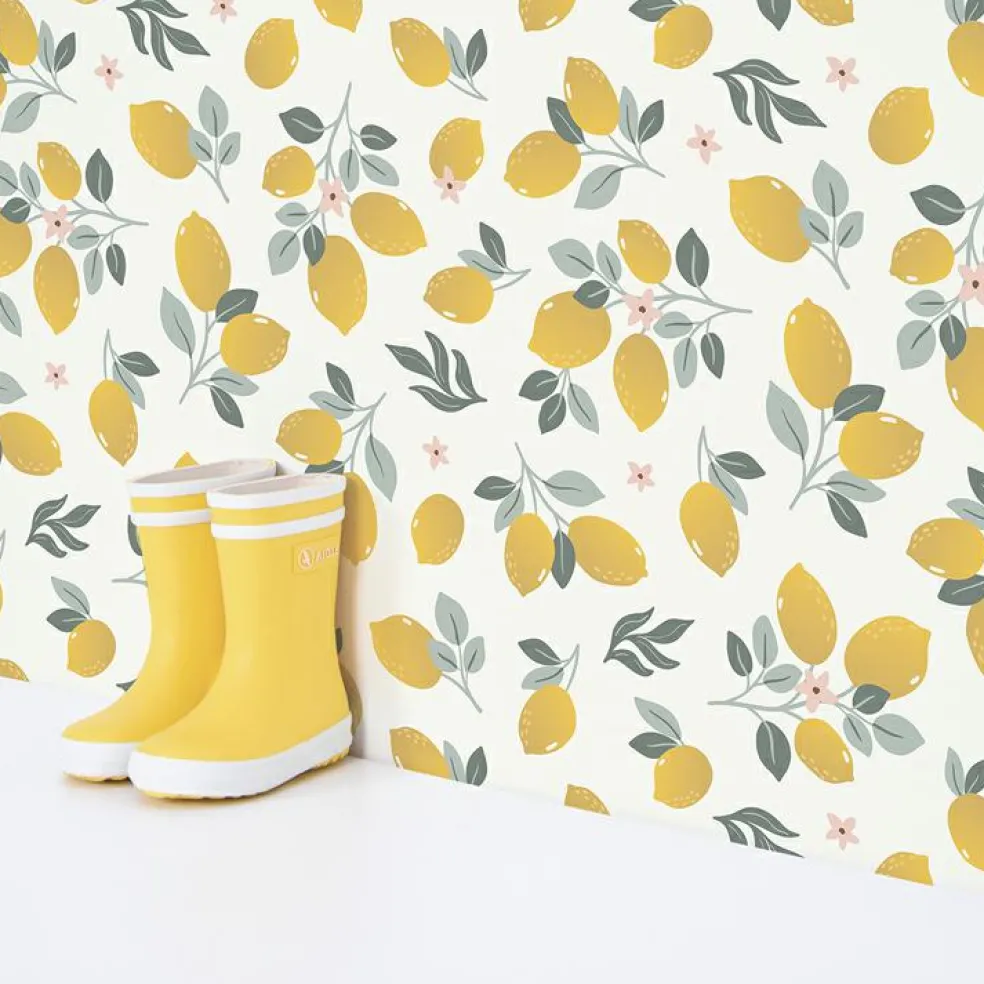 Papier peint citrons Lemons (50 cm x 10 m)