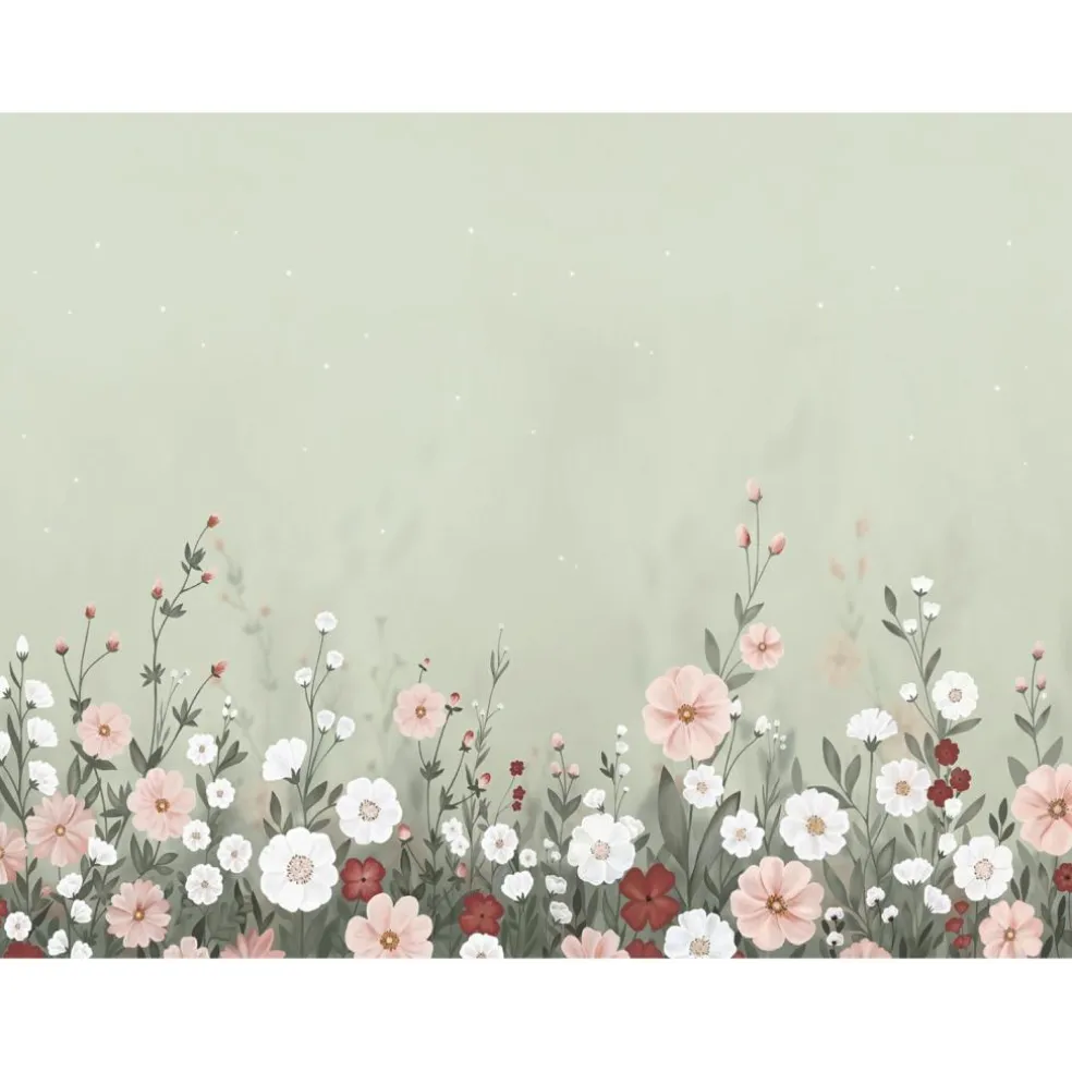 Papier peint décor XL Jardin fleuri