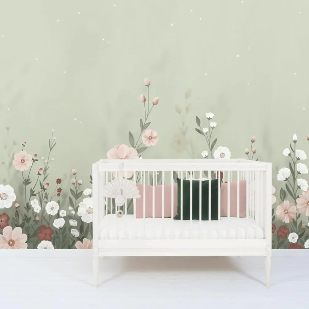 Papier peint décor XL Jardin fleuri