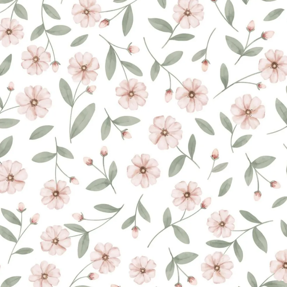 Papier peint Eclat et boutons de fleurs (50 cm x 10 m)