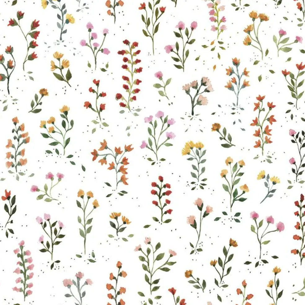 Papier peint fleurs Queyran (50 cm x 10 m)