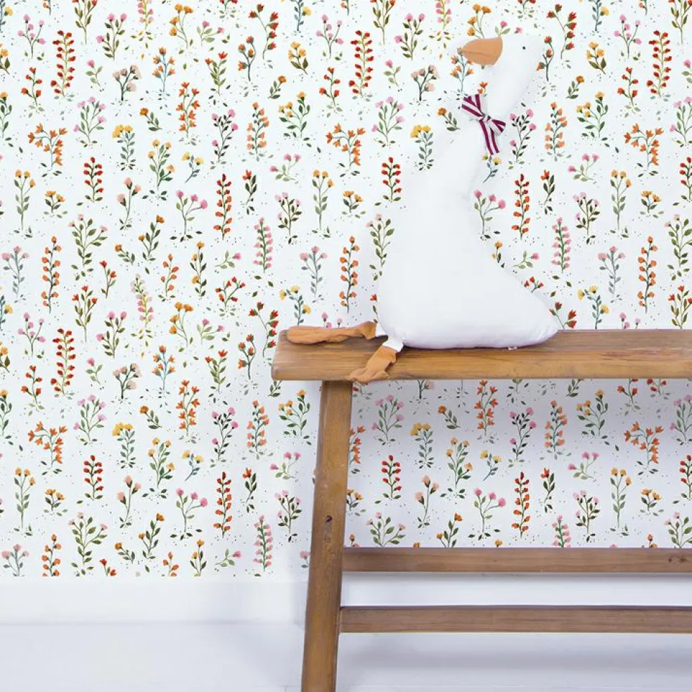 Papier peint fleurs Queyran (50 cm x 10 m)