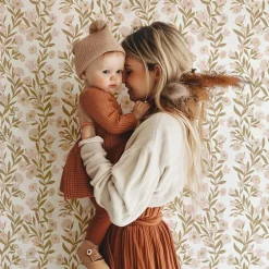 Papier peint Guirlandes de fleurs (50 cm x 10 m)