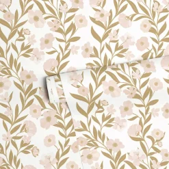 Papier peint Guirlandes de fleurs (50 cm x 10 m)