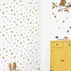 Papier peint intissé Forest Happiness feuilles d'automne (10 m)