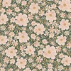Papier peint Les fleurs fond vert foncé (50 cm x 10 m)