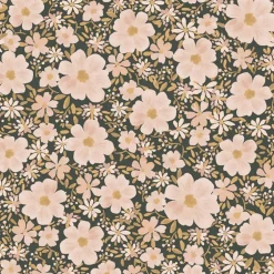 Papier peint Les fleurs fond nuit (50 cm x 10 m)