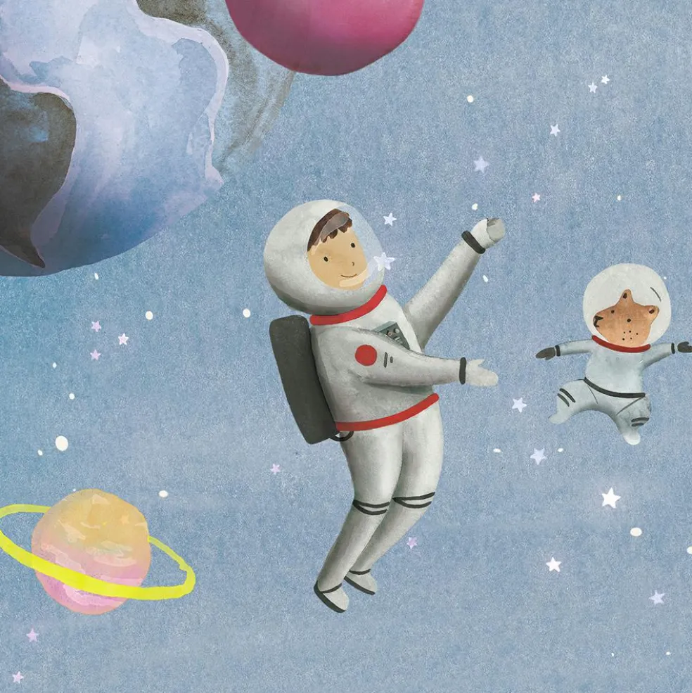 Papier Peint Panorama Espace L (250 x 200 cm)