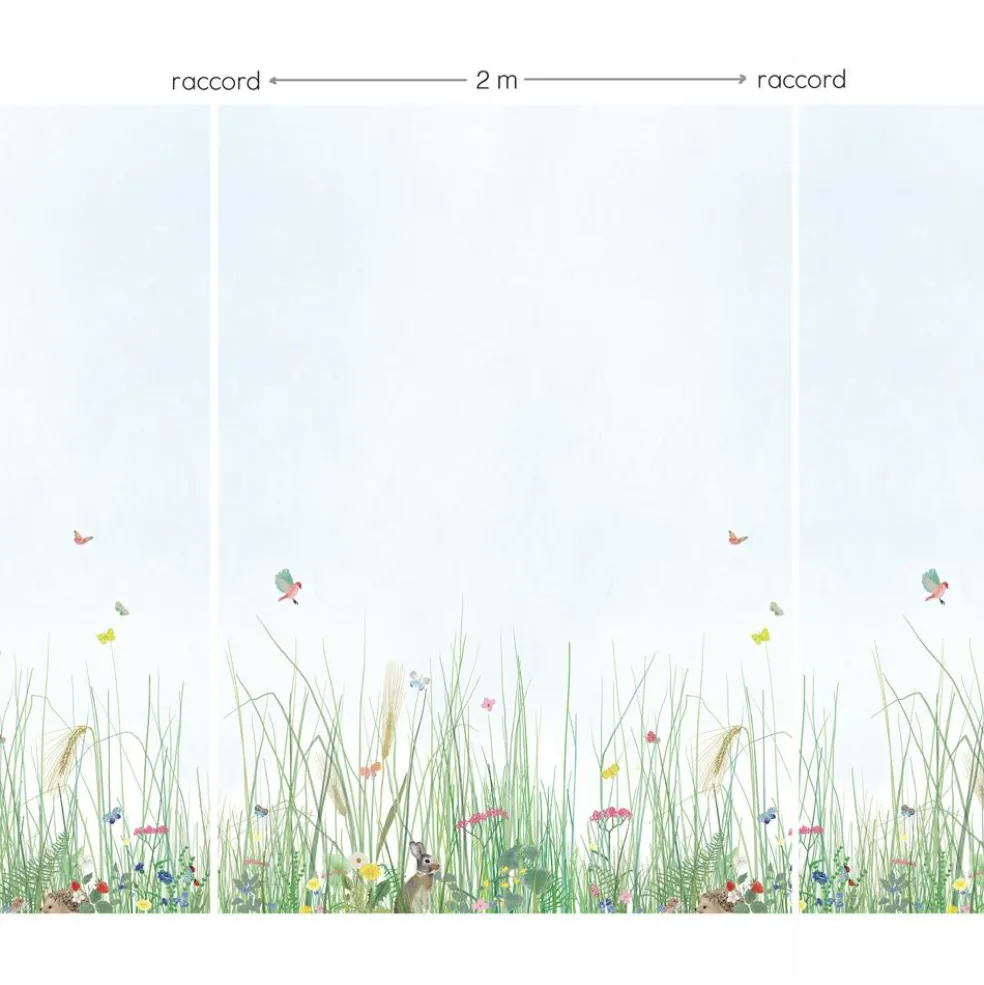 Papier Peint Panorama Mon jardin L (250 x 200 cm)
