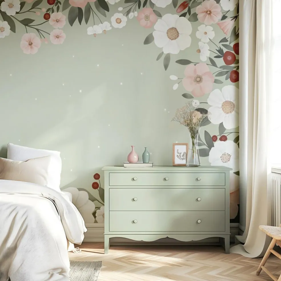 Papier peint panoramique Harmonie florale