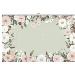 Papier peint panoramique Harmonie florale