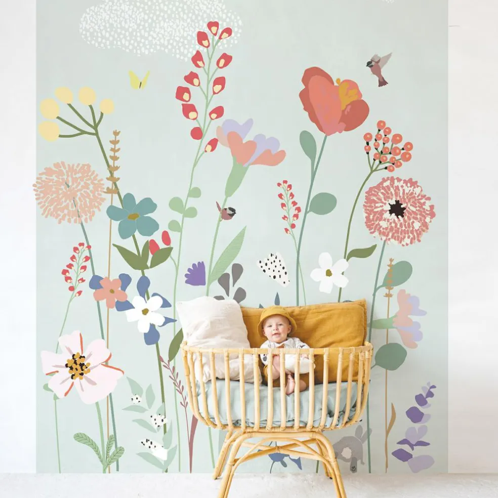 Papier peint panoramique Fleurs des champs (250 x 200 cm)