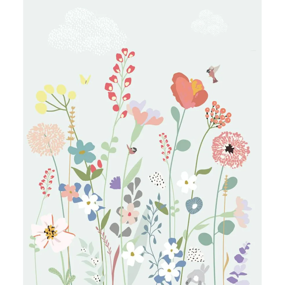 Papier peint panoramique Fleurs des champs (250 x 200 cm)