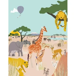 Papier peint panoramique Safari (250 x 200 cm)