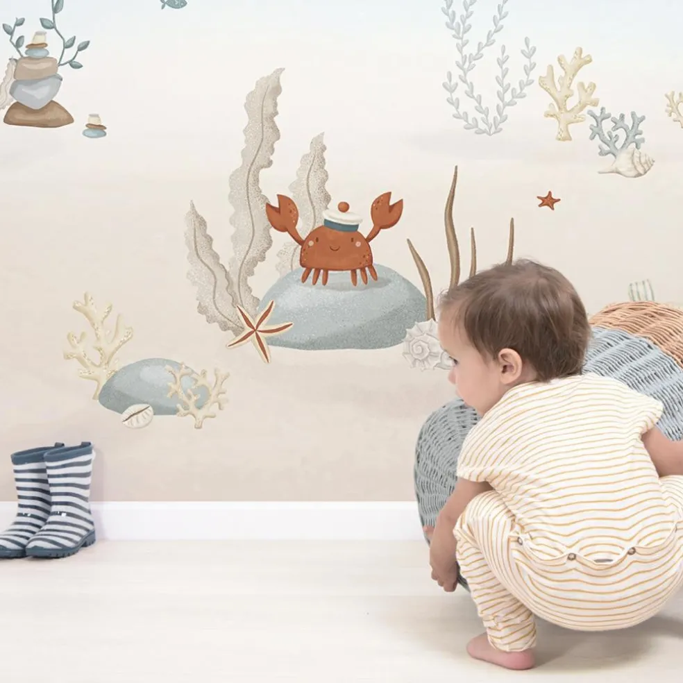 Papier peint panoramique Fonds marins les baleines