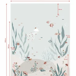 Papier peint panoramique Ocean field (200 x 248 cm)