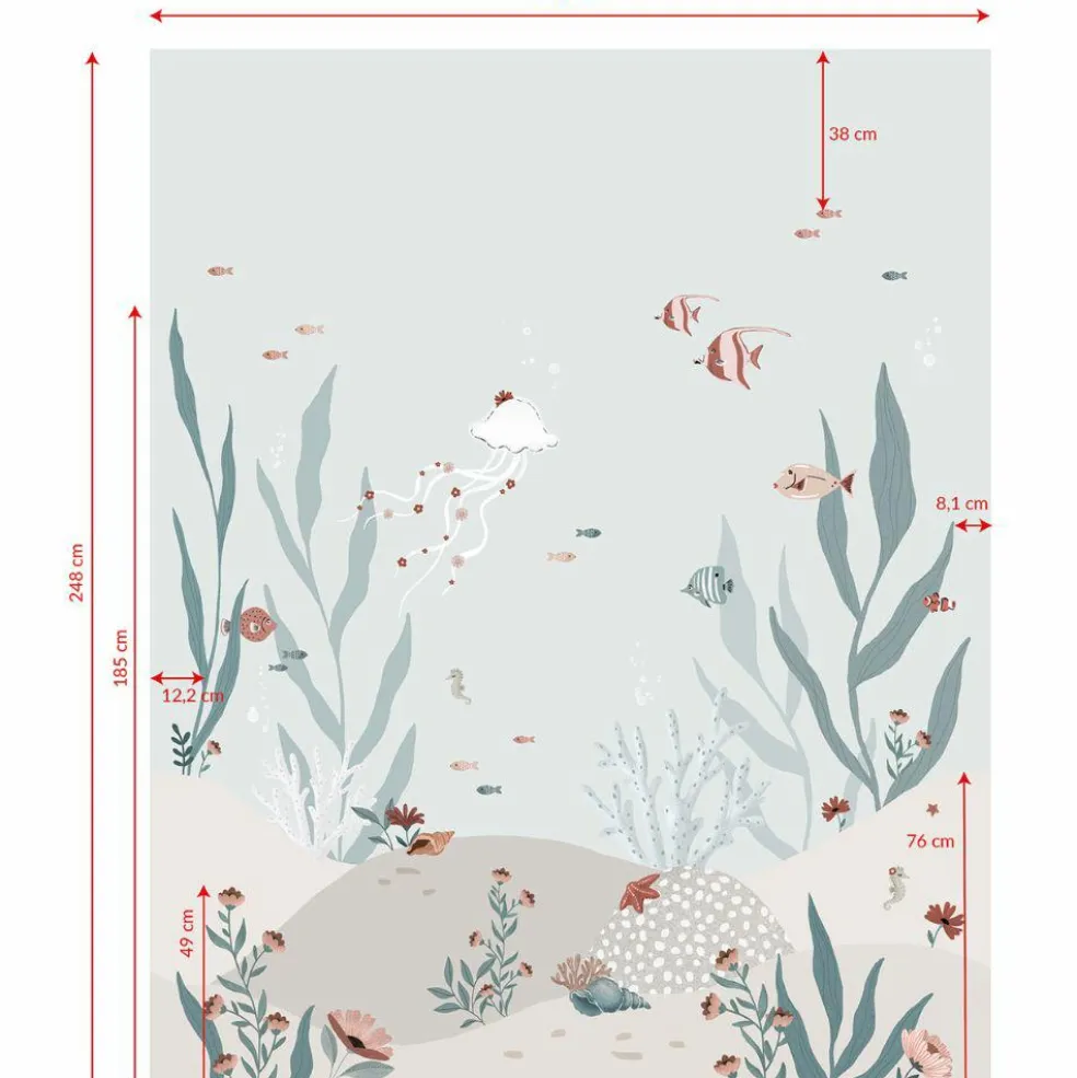 Papier peint panoramique Ocean field (200 x 248 cm)