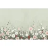 Papier peint panoramique jardin fleuri
