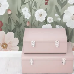 Papier peint panoramique jardin fleuri