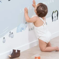 Papier peint panoramique carte du monde des animaux (400 x 248 cm)