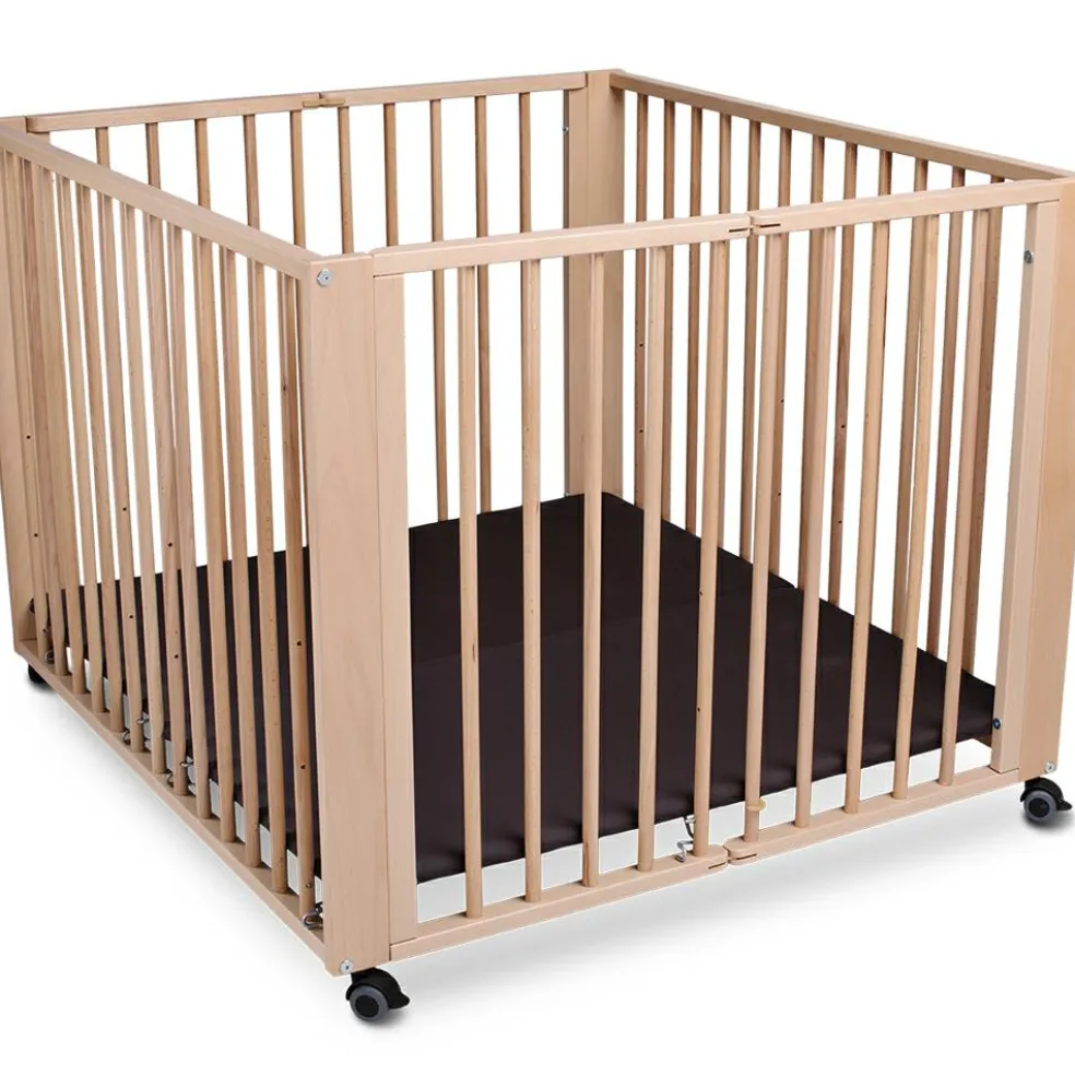 Parc bébé pliant Moritz Natural (89 x 95 cm)