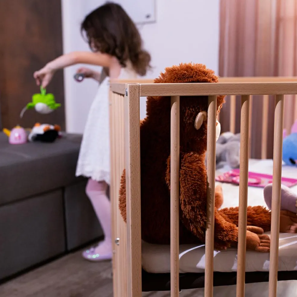 Parc bébé pliant Moritz Natural (89 x 95 cm)