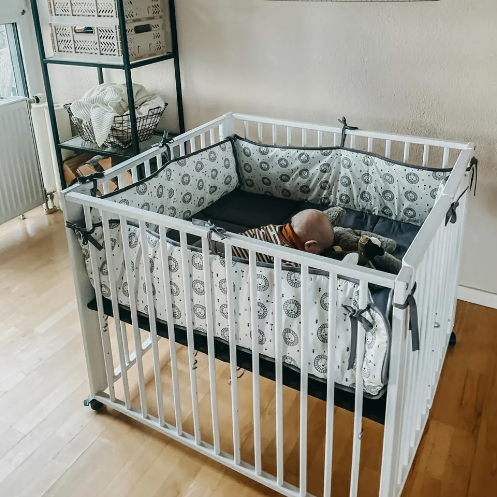 Parc bébé pliant Moritz White (89 x 95 cm)