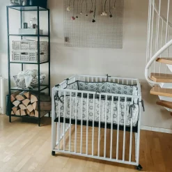 Parc bébé pliant Moritz White (89 x 95 cm)