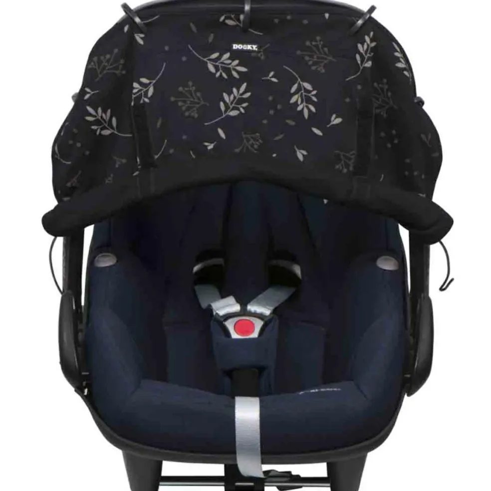 Pare-soleil universel Romantic Leaves Noir