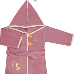 Peignoir cygne vieux rose personnalisable (2-4 ans)