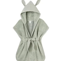 Peignoir de bain Soft bambou vert de gris (0-2 ans)