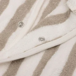 Peignoir en éponge Stripe Olive Green (3-4 ans)