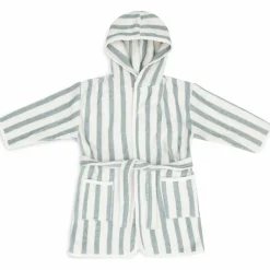 Peignoir en éponge Stripe Sea Green (1-2 ans)