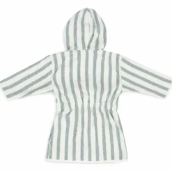 Peignoir en éponge Stripe Sea Green (1-2 ans)