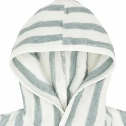 Peignoir en éponge Stripe Sea Green (1-2 ans)