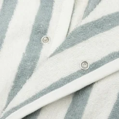 Peignoir en éponge Stripe Sea Green (1-2 ans)