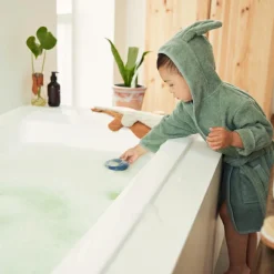 Peignoir lapin Ash Green (3-4 ans)