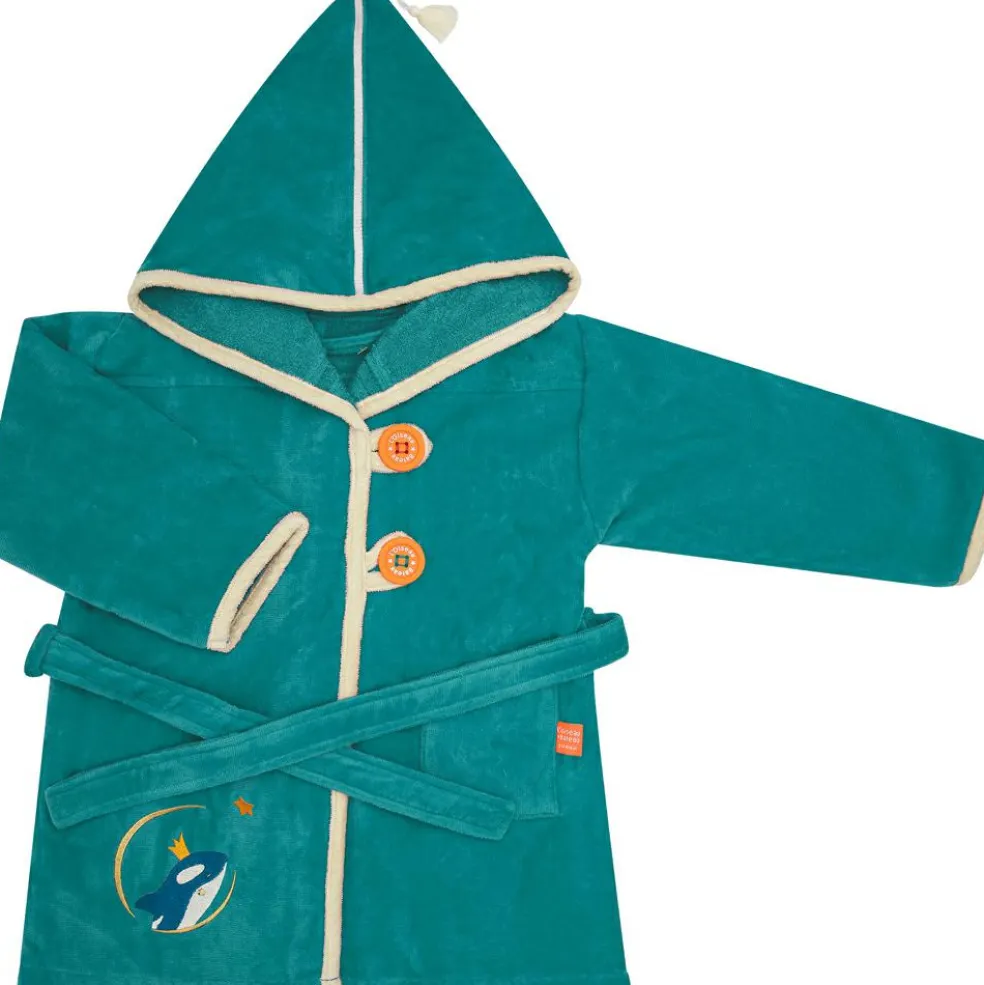 Peignoir orque océan personnalisable (2-4 ans)