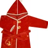 Peignoir panda roux terracotta personnalisable (2-4 ans)