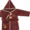 Peignoir tigre chocolat personnalisable (2-4 ans)