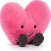 Peluche Amuseable Cœur Rose (17 cm)