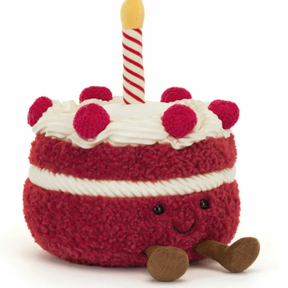 Peluche Amuseable Gâteau d'anniversaire Cerise (13 cm)