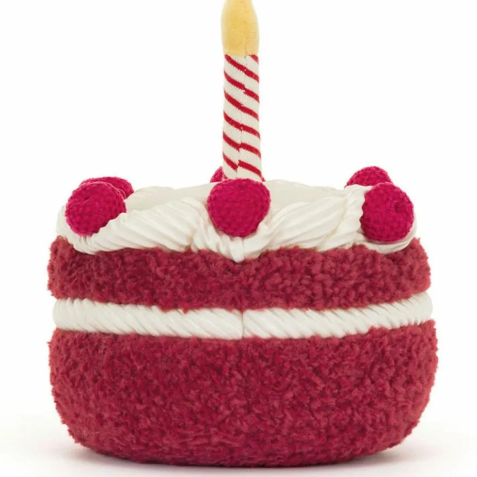 Peluche Amuseable Gâteau d'anniversaire Cerise (13 cm)