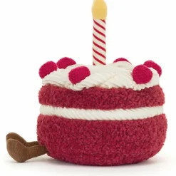 Peluche Amuseable Gâteau d'anniversaire Cerise (13 cm)